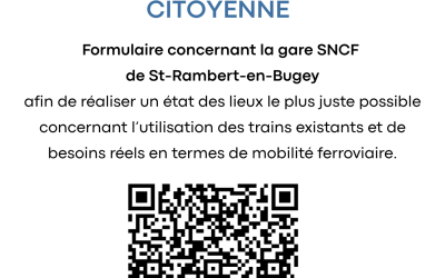 Enquête citoyenne gare SNCF de St-Rambert-en-Bugey