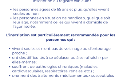 Registre canicule Saint-Rambert