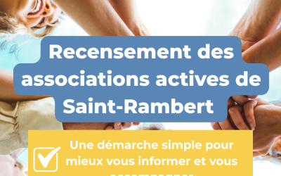 Recensement des associations de Saint-Rambert !
